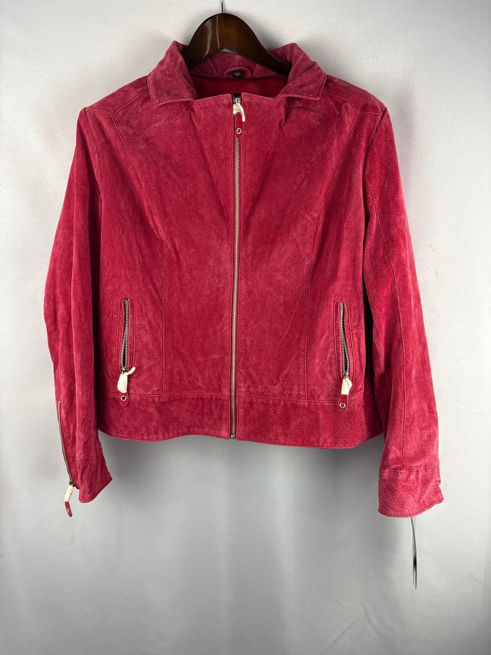 Women’s Pamela McCoy Large Red Suede Jacket